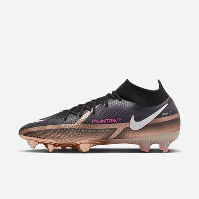 Kopačky Nike Phantom GT2 Elite Dynamic Fit FG Firm-Ground Damske Metal Meď Čierne Biele | SK674981