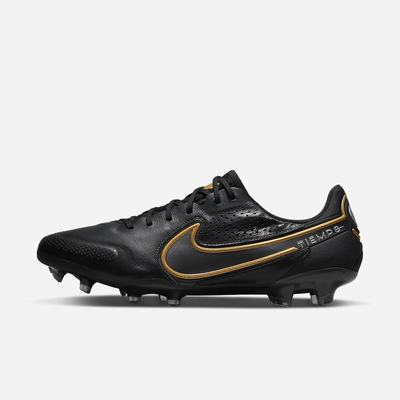 Kopačky Nike Tiempo Legend 9 Elite FG Firm-Ground Damske Čierne Tmavo Siva Metal Zlate Metal Tmavo Siva | SK309248