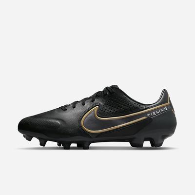 Kopačky Nike Tiempo Legend 9 Pro FG Firm-Ground Panske Čierne Tmavo Siva Metal Zlate Metal Tmavo Siva | SK816035