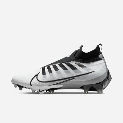 Kopačky Nike Vapor Edge Elite 360 Flyknit Panske Biele Svetlo Siva Metal Strieborne Čierne | SK271609