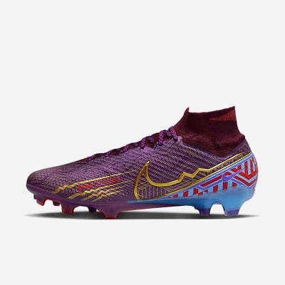 Kopačky Nike Zoom Mercurial Superfly 9 Elite KM FG Firm-Ground Damske Tmavo Modre Nachový Metal Zlate | SK721860