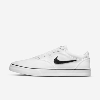 Skate Topanky Nike SB Chron 2 Canvas Damske Biele Čierne | SK258469