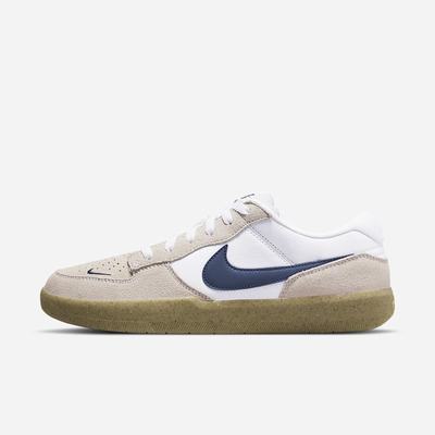 Skate Topanky Nike SB Force 58 Damske Biele Svetlo Hnede Námornícka Modrá | SK842951