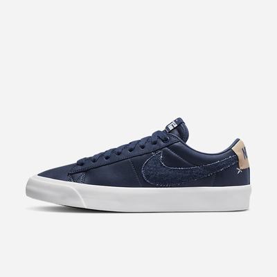 Skate Topanky Nike SB Zoom Blazer Low Pro GT Premium Panske Námornícka Modrá Biele Svetlo Hnede Námornícka Modrá | SK924037