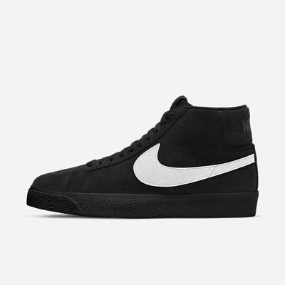 Skate Topanky Nike SB Zoom Blazer Mid Panske Čierne Biele | SK068513