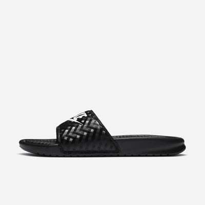 Slapky Nike Benassi JDI Damske Čierne Biele | SK063241