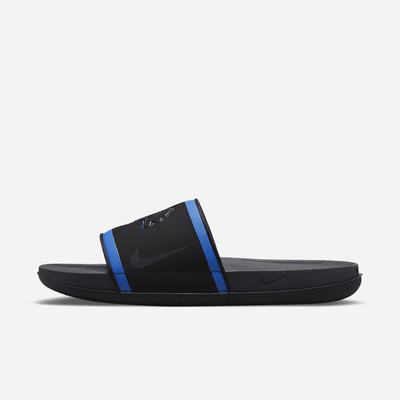 Slapky Nike Offcourt (NFL Detroit Lions) Panske Čierne Modre Siva Tmavo Siva | SK685490