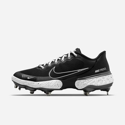 Softball Obuv Nike Alpha Huarache Elite 3 Low Damske Čierne Biele Metal Tmavo Siva Čierne | SK951042