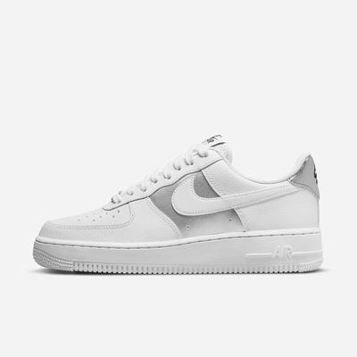 Tenisky Nike Air Force 1 '07 Damske Biele Čierne Metal Strieborne Biele | SK345268