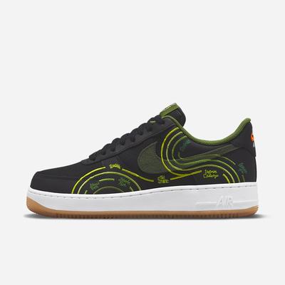 Tenisky Nike Air Force 1 '07 LV8 Panske Čierne Biele Tmavo Siva Zelene | SK527048