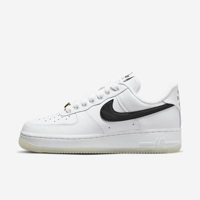 Tenisky Nike Air Force 1 '07 Premium Damske Biele Metal Zlate Čierne | SK284905