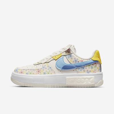 Tenisky Nike Air Force 1 Fontanka Damske Béžové Kráľovská Modrá Modre | SK246790