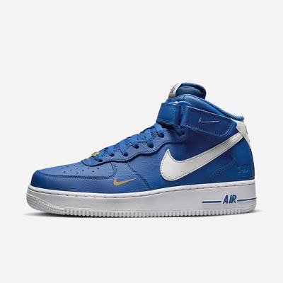 Tenisky Nike Air Force 1 Mid '07 LV8 Panske Modre Žlté Biele | SK503467