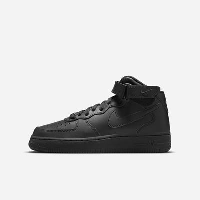 Tenisky Nike Air Force 1 Mid LE Detske Čierne | SK023589