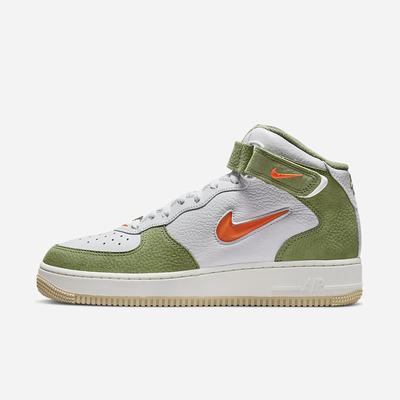 Tenisky Nike Air Force 1 Mid QS Panske Biele Zelene Oranžové | SK053241