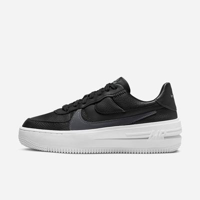 Tenisky Nike Air Force 1 PLT.AF.ORM Damske Čierne Biele Čierne Tmavo Siva | SK794206