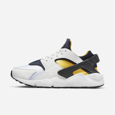 Tenisky Nike Air Huarache Panske Biele Námornícka Modrá Čierne | SK649871