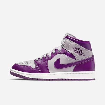 Tenisky Nike Air Jordan 1 Mid Damske Siva Červené Nachový | SK839570