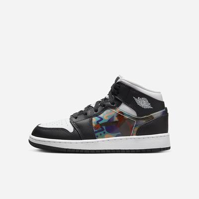 Tenisky Nike Air Jordan 1 Mid Detske Čierne Tyrkysové Červené | SK602741