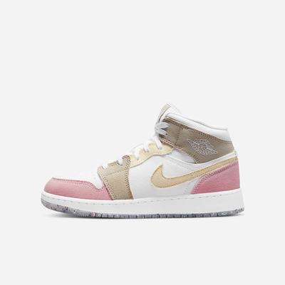 Tenisky Nike Air Jordan 1 Mid SE Detske Biele Zelene | SK034871