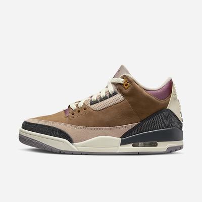 Tenisky Nike Air Jordan 3 Retro SE Panske Hnede Hnedožltý Siva Svetlo Bordove Tmavo Siva | SK423675