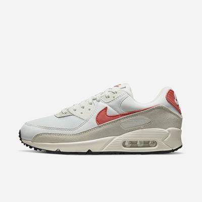 Tenisky Nike Air Max 90 Damske Biele Čierne Oranžové | SK738612