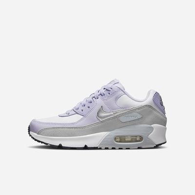 Tenisky Nike Air Max 90 LTR Detske Biele Nachový Platina Metal Strieborne | SK037891