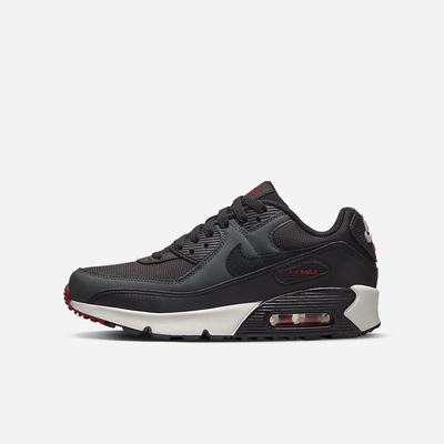 Tenisky Nike Air Max 90 LTR Detske Tmavo Siva Červené Biele Čierne | SK985236