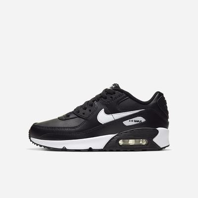 Tenisky Nike Air Max 90 LTR Detske Čierne Biele | SK732014