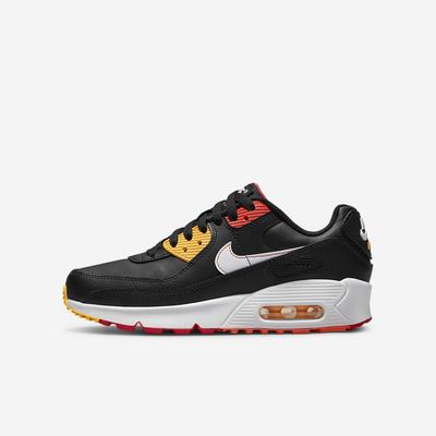 Tenisky Nike Air Max 90 LTR Detske Čierne Biele | SK914087