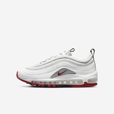 Tenisky Nike Air Max 97 Detske Biele Siva Červené | SK254731