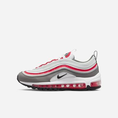 Tenisky Nike Air Max 97 Detske Biele Svetlo Strieborne Čierne | SK824693