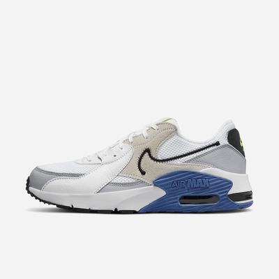 Tenisky Nike Air Max Excee Panske Biele Kráľovská Modrá Citrón Čierne | SK481260