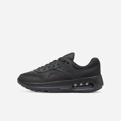 Tenisky Nike Air Max Motif Detske Čierne Tmavo Siva Čierne | SK653042