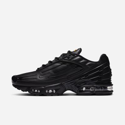 Tenisky Nike Air Max Plus 3 Leather Panske Čierne Tmavo Siva | SK631405