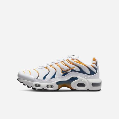 Tenisky Nike Air Max Plus Detske Biele Čierne | SK105674