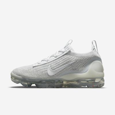 Tenisky Nike Air VaporMax 2021 FK Damske Biele Platina Metal Strieborne Biele | SK250178