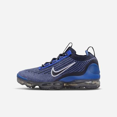 Tenisky Nike Air VaporMax 2021 FK Detske Kráľovská Modrá Biele Tmavo Siva Čierne | SK328610