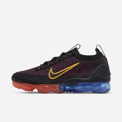 Tenisky Nike Air VaporMax 2021 FK Panske Čierne Modre Svetlo Červené Zlate | SK496572