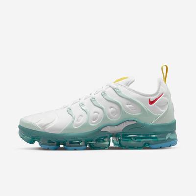 Tenisky Nike Air VaporMax Plus Panske Biele Mätové Modre Svetlomodrá Tyrkysové Červené | SK621370