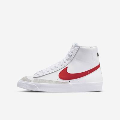 Tenisky Nike Blazer Mid '77 Detske Biele Modre Čierne Červené | SK398015