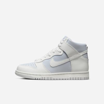 Tenisky Nike Dunk High Detske Biele Platina Platina | SK521736