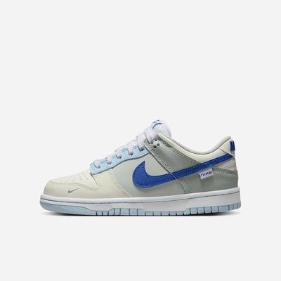 Tenisky Nike Dunk Low Detske Biele Kráľovská Modrá | SK537128