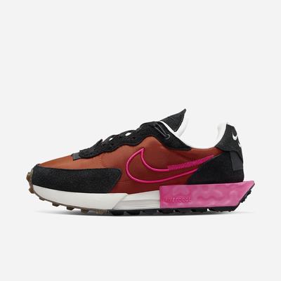 Tenisky Nike Fontanka Waffle Damske Čierne Tmavo Obsidian Svetlo Hnede Biele | SK598104