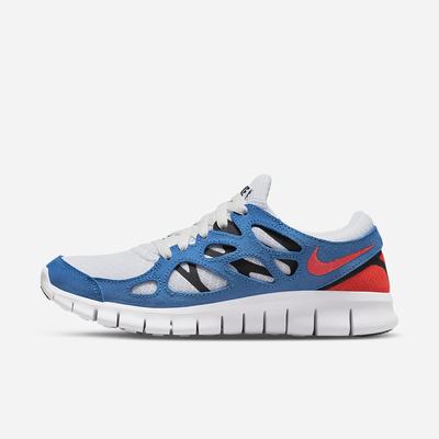 Tenisky Nike Free Run 2 Damske Biele Modre Čierne Svetlo Červené | SK769483