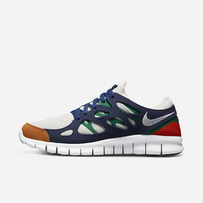 Tenisky Nike Free Run 2 Panske Béžové Námornícka Modrá Biele | SK849156