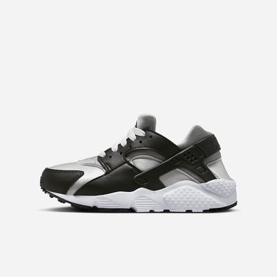 Tenisky Nike Huarache Run Detske Čierne Siva Siva Biele | SK816274