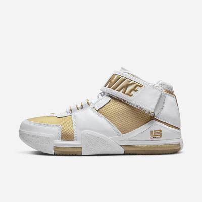 Tenisky Nike LeBron 2 "Maccabi" Panske Metal Zlate Biele | SK851720