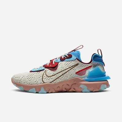 Tenisky Nike React Vision Panske Béžové Modre Červené | SK367892