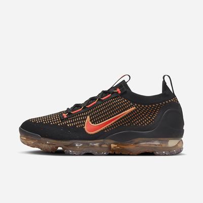 Tenisky Nike Vapormax 2021 Flyknit Panske Čierne Oranžové Tmavo Siva Svetlo Červené | SK594706